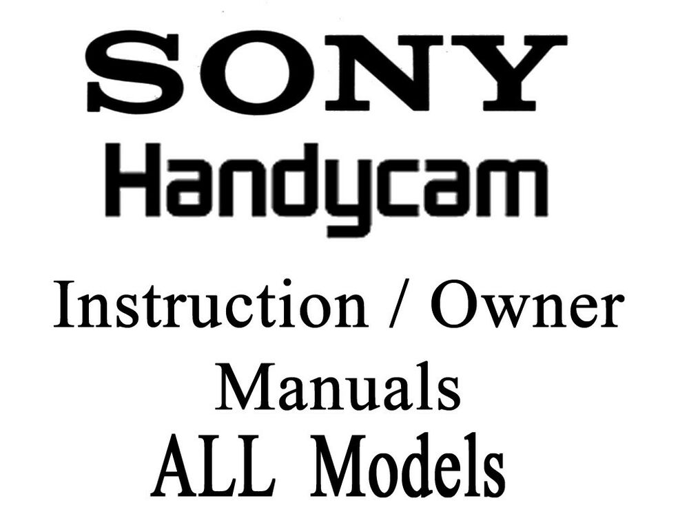 Sony handycam dcr hc42e user manual instructions